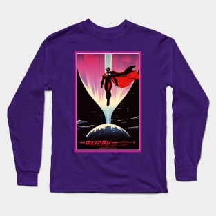 Retro Anime Comic Hero | Anime Origin | Vintage Anime Art Long Sleeve T-Shirt